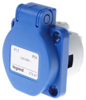 0-576-67 Legrand IP44 Blue Socket, Rated At 16A