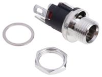 487-842 RS PRO DC Socket Rated At 5.0A, 12.0 V, Panel Mount, length 21.3mm, Nickel