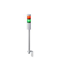 lr4-202ljnu-rg Patlite LR4 Series Coloured Signal Tower, 2 Lights, 24 V dc, Pole Mount