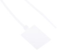 812-1540 RS PRO Cable Tie Cable Markers, Natural, Pre-printed "Blank", for Cables