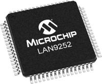 lan9252pt Microchip LAN9252/PT, Ethernet Controller, 100Mbps, SPI, 3.3 V, 64-Pin TQFP-EP