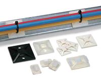 151-28469-mb4a-pa66-wh HellermannTyton Self Adhesive Natural Cable Tie Mount 28 mm x 28mm, 5.4mm Max. Cable Tie Width