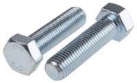 276-291 RS PRO Bright Zinc Plated Steel, Hex Bolt, M16 x 60mm