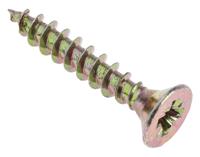 263-1921 RS PRO Pozidriv Countersunk Steel Wood Screw, Yellow Passivated, Zinc Plated, 5mm Thread, 30mm Length