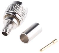 j01045f0000 Telegartner, Plug Cable Mount UHF Connector, 50Ω, Crimp Termination, Straight Body