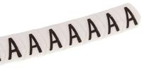 901-10582-909-3105-pvc HellermannTyton HGDC Slide On Cable Markers, Black on White, Pre-printed "A", 2 → 5mm Cable, 901-10582