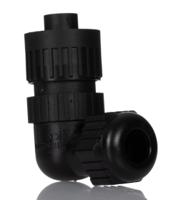 934131100-ca-6-w-ld Hirschmann, CA IP66, IP67 Black Screw 6 + PE Angled Industrial Power Socket, Rated At 10A, 230 V, 400 V