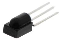 tsop38238 Vishay TSOP38238, 38kHz IR Receiver, 950nm, 45m Range, 2.5 V - 5.5V, Through Hole, 5 x 4.8 x 6.95mm