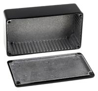 rtm500414-blk CAMDENBOSS 5000 Series Black Die Cast Aluminium Enclosure, IP54, Black Lid, 120 x 66 x 40mm