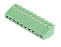 790-1124 RS PRO PCB Terminal Block, 10-Contact, 2.54mm Pitch, Through Hole Mount, 1-Row, Screw Termination