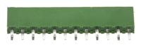 1-215297-2 TE Connectivity AMPMODU HV100 Series Straight Through Hole Mount PCB Socket, 12-Contact, 1-Row, 2.54mm Pitch, Solder