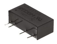 rp-0515s Recom RP DC-DC Converter, 15V dc/ 66mA Output, 4.5 → 5.5 V dc Input, 1W, Through Hole, +85°C Max Temp -40°C Min