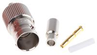 b6121e1-nd3g-6-75 Amphenol RF, Jack Cable Mount BNC Connector, 75Ω, Crimp Termination, Straight Body