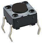 pts645vh582-lfs C & K IP40 Grey Button Tactile Switch, SPST 50 mA 3.5 (Dia.)mm Through Hole