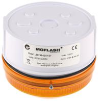 led195-02wh-01 Moflash LED195 Series Amber Flashing Beacon, 20 → 30 V ac/dc, Surface Mount, Wall Mount, LED Bulb, IP65