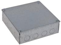 763-9242 RS PRO Steel Galvanised Square Adaptable Box, 150mm x 150mm x 50mm