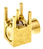 r113665000w Radiall, Jack Through Hole MCX Connector, 50Ω, Solder Termination, Right Angle Body