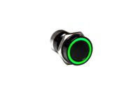mc16mobgr Bulgin Capacitive Switch Momentary NO,Illuminated, IP68 Black Anodised
