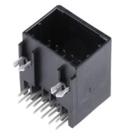 1376020-1 TE Connectivity Dynamic 2000 Series Right Angle Through Hole PCB Header, 12 Contact(s), 2.5 mm Pitch, 2 Row, Shrouded