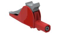 5066-iec-r Electro PJP Alligator Clip, Nickel-Plated Steel Contact, 36A, Red