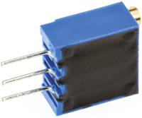 m64w501kb40 Vishay 64W Series 19 (Electrical), 22 (Mechanical)-Turn Through Hole Trimmer Resistor with Pin Terminations, 500Ω ±10%