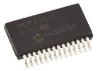 mcp23s17-ess Microchip 16-Channel I/O Expander Serial-SPI 28-Pin SSOP, MCP23S17-E/SS