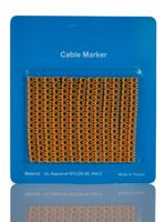 243-6408 RS PRO Clip On Cable Markers, Black, Brown, Green, Grey, Orange, Red, Violet, White, Yellow, Pre-printed "0, 1, 2, 3,