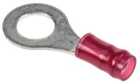 31894 TE Connectivity, PIDG Insulated Ring Terminal, M6 Stud Size, 0.26mm² to 1.65mm² Wire Size, Red