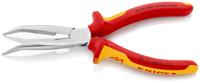 26-26-200 Knipex Long Nose Pliers, 200 mm Overall, Angled Tip, VDE/1000V, 73mm Jaw
