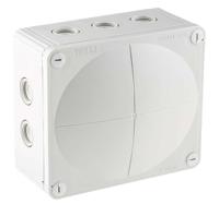 12105g WISKA Combi Series Grey Polypropylene Junction Box, IP66, IP67, 160 x 140 x 81mm