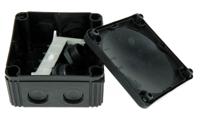 61779 WISKA Combi Series Black Polypropylene Junction Box, IP66, IP67, 110 x 110 x 66mm