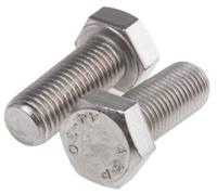 263-2277 RS PRO Stainless Steel, Hex Bolt, M16 x 40mm