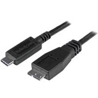 usb31cub1m StarTech.com USB 3.1, Male USB C to Male Micro USB B, 10Gbps, 1m
