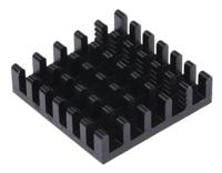 ickbga23x23 Fischer Elektronik Heatsink, Universal Square Alu, 22.5 → 6.5K/W, 23 x 23 x 6mm, Conductive Adhesive, Conductive