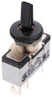 639nh2 APEM Toggle Switch, Panel Mount, On-Off-On, SPDT, Tab Terminal