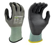 k04-403-taille-8 KYORENE K04-403 Grey Graphene Work Gloves, Size 8, Polyurethane Coating