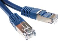 411-510 RS PRO, 1m Cat6, Blue RJ45 to Male RJ45 Male, S/FTP Shielded, Terminated PVC Sheath