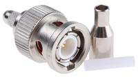 j01000a0040 Telegartner, Plug Cable Mount BNC Connector, 50Ω, Crimp Termination, Straight Body