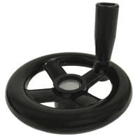 161-2027 RS PRO Black Hand Wheel, 120mm diameter
