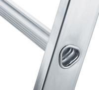 44834 Zarges 2 x 8 Step Aluminium Extension Ladder, 3.8m Open Length