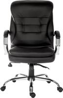 221-6334 RS PRO Black Leather Executive Chair, 120kg Weight Capacity