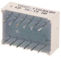 ta07-11surkwa TA07-11SURKWA Kingbright Dot Matrix LED Display, CA 7 x 5 Dot Matrix Red 90 mcd 17.2mm