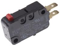 d3v-16g-1c25-k Omron Pin Plunger Micro Switch, Quick Connect Terminal, 16 A @ 250 V ac, SP-CO, IP40