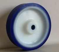35081x LAG Blue, White Polyurethane Abrasion Resistant, Hygienic, Laceration Resistant, Low Rolling Resistance, Non-Marking,