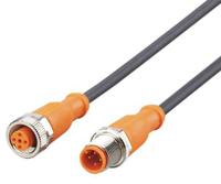 evc719 ifm electronic Female 4 way M12 to 4 way M12 Sensor Actuator Cable, 2 m