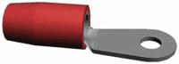 324158 TE Connectivity, PIDG Insulated Ring Terminal, M2 Stud Size, 0.3mm² to 1.3mm² Wire Size, Red