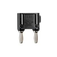 1330-0 Fluke Black Male Banana Plug, 4 mm Connector, Screw Termination, 15A, 5000V, Nickel Plating