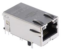 0826-1x1t-gj-f Bel-Stewart MagJack Series Female RJ45 Connector, Through Hole, STP Shield Straight 8P4C -Way