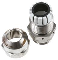essvg-20 VentGLAND Series Metallic Stainless Steel Cable Gland, M20 Thread, 6mm min., 13mm max., IP68, IP69K