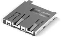 693071020811 Wurth Elektronik, WR-CRD 8 Way Horizontal Micro SD MicroSD Card Connector With Solder Termination